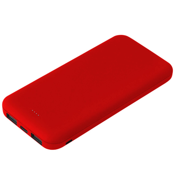 Внешний аккумулятор с подсветкой SIRIUS SOFT TYPE-C, 10000 мА·ч, Красный 5041.03