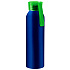 Бутылка для воды VIKING BLUE 650мл., Синяя с салатовой крышкой 6140.15