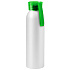 Бутылка для воды VIKING WHITE 650мл., Белая с салатовой крышкой 6143.15
