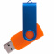 Флешка TWIST COLOR MIX, Оранжевая с синим 4016.05.01.32ГБ