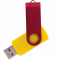 Флешка TWIST COLOR MIX, Желтая с красным 4016.04.03.32ГБ3.0
