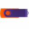 Пластиковые флешки / Флешка TWIST COLOR MIX Оранжевая с фиолетовым 4016.05.11.16ГБ3.0