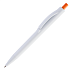 Ручка IGLA COLOR, Белая с оранжевой кнопкой 1033.05