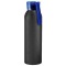 Бутылка для воды VIKING BLACK 650мл., Черная с синей крышкой 6142.01