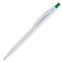 Ручка IGLA COLOR, Белая с зеленеой кнопкой 1033.02