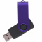 Флешка TWIST COLOR MIX, Черная с фиолетовым 4016.08.11.16ГБ3.0