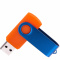 Пластиковые флешки / Флешка TWIST COLOR MIX Оранжевая с синим 4016.05.01.32ГБ3.0