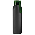 Бутылка для воды VIKING BLACK 650мл., Черная с зеленой крышкой 6142.02