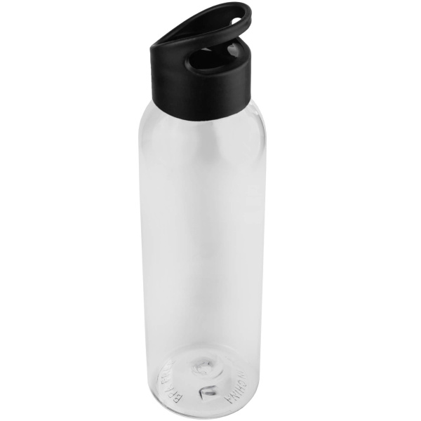 Бутылка для воды BINGO 630мл., Прозрачная с черным 6071.07.08