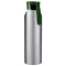 Бутылка для воды VIKING SILVER 650мл., Серебристая с зеленой крышкой 6141.02