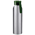 Бутылка для воды VIKING SILVER 650мл., Серебристая с зеленой крышкой 6141.02